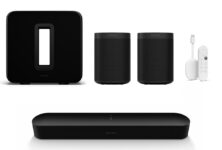 Sonos One SL Beam Gen 2 5.1 Heimkino Set + gratis Chromecast mit Google TV